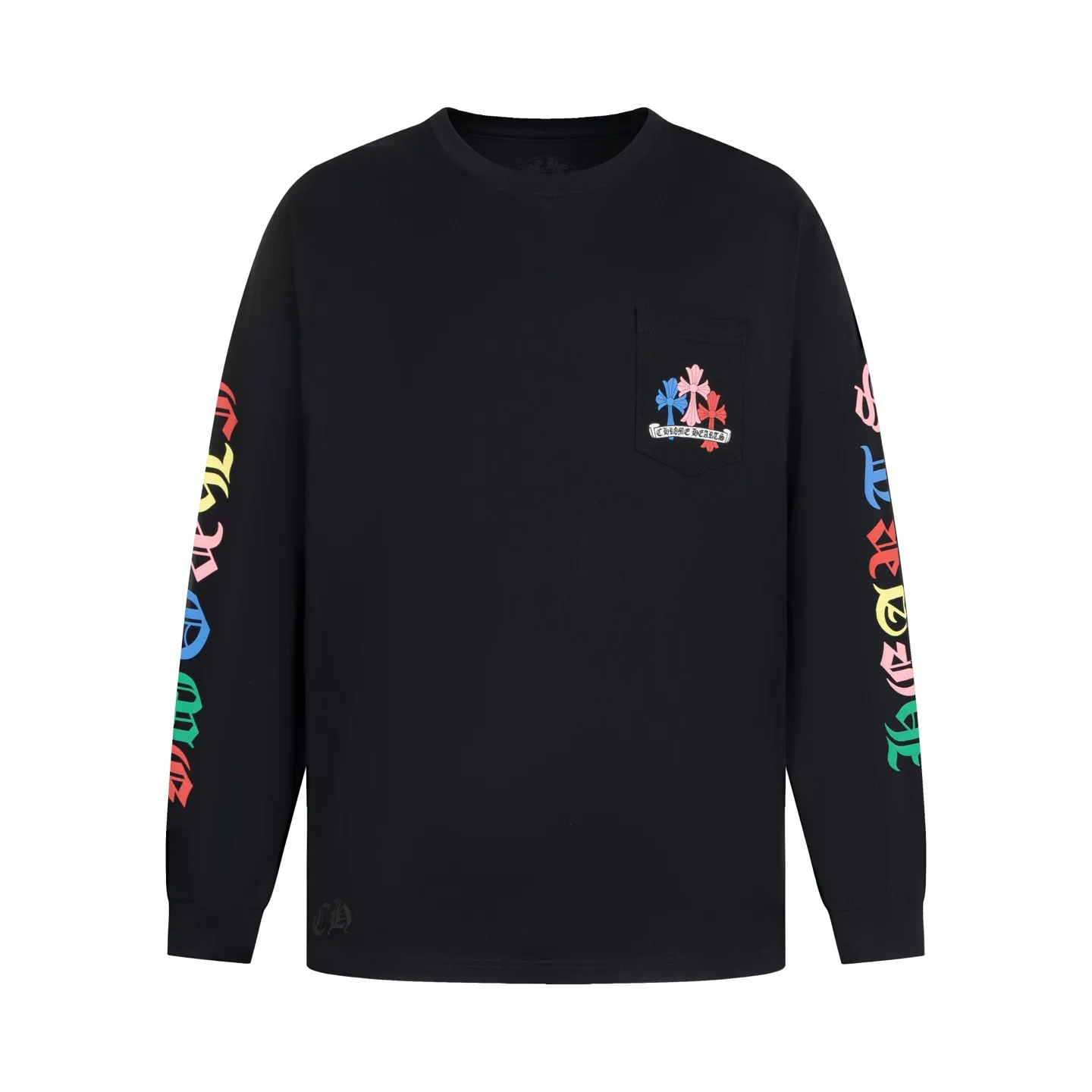 🅿️350 [Exclusive supply] CH Miami limited color cross long sleeves (white) The fabric is made of 26-woven 220-gram high-weight cotton fabric, which is thick and crisp and not easy to deform, with fine texture, breathable and skin-friendly. The design is derived from the CH Miami limited series. The colorful cross print interprets the brand's classic aesthetics, and is trendy and cool with a tension of faith. High-temperature ink printing process, rich color levels and delicate transitions, even large-area complex patterns are still bright and durable without cracking after washing. Size:S-M-L